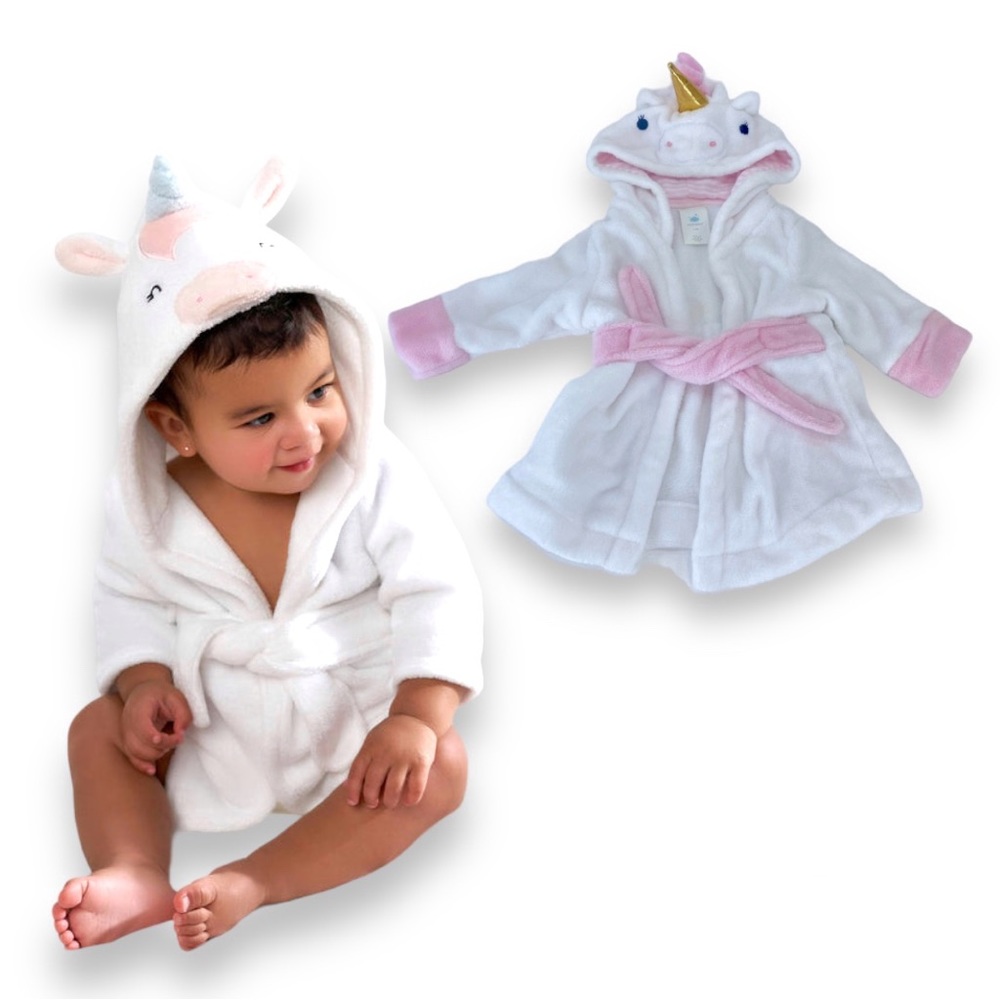 Cloud Island Baby Unicorn Plush Bath Robe